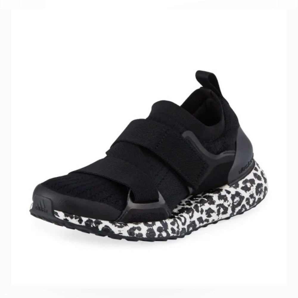Adidas Stella McCartney Ultraboost X Knit Sneaker in Black Leopard Size 5.5
